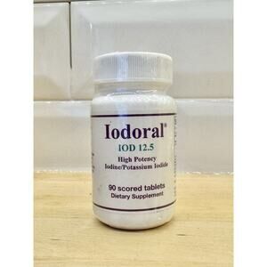 Iodoral® IOD-12.5 High Potency Iodone 90 Tablets Optimox SEALED Exp 3/27 NEW